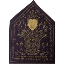 Thai Holy Magic Cloth Talisman PHA Yant Yantra Khunpaen Na Na Tong Mahachok - $38.88
