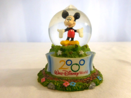 Walt Disney World 2000 Millennium Mickey Mouse 3&quot; Snow Globe Mini Water ... - £7.43 GBP