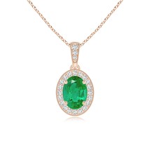 Authenticity Guarantee

ANGARA 0.78 Ct Vintage Style Oval Emerald Pendant wit... - $1,268.10