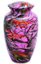 Pink Camo 210 Cubic Inches Large/Adult Funeral Cremation Urn for Ashes - £133.76 GBP