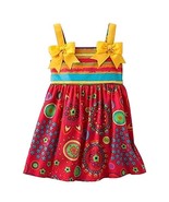 Toddler Girl&#39;s Striped Floral Ribbon and Bows Dress Sundress, Size 3T - $145.14 MXN