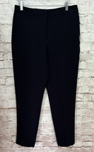 DKNY Womens Pants The Essex Ankle Slim Leg Pant Navy Blue Crepe Size 8  NEW - £35.17 GBP