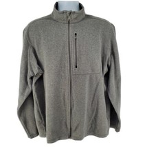 Duluth Trading Co. Mens Fleece Full Zip Jacket Gray Size Large L - £31.07 GBP
