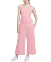 Nike Womens Drawstring Waist Sleeveless Jumpsuit Size Medium Color Pink ... - £28.45 GBP