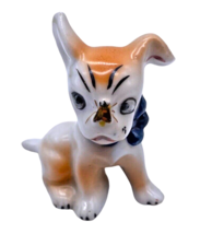 Antique Puppy Dog w/ Bug Spider On Nose Occupied Japan 2.5&quot; Tall French ... - £36.64 GBP