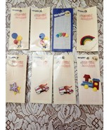 8 Wrights Embroidery Appliques 1&quot; -2&quot;.  Balloon, Train, Heart, Rainbow S... - $396.29 MXN