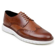 Belvedere Studio Enzo Men's Walking Lace Up Sneaker Leather Ant. Tan image 7