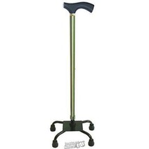 Switch Sticks Adjustable Quad Walking Stick Cane with Comfortable Wood H... - $37.99