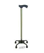 Switch Sticks Adjustable Quad Walking Stick Cane with Comfortable Wood H... - $52.06 CAD