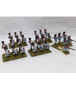 (5) Painted Napoleonic Rifle Infantry Firing Groups 15MM Miniatures - $44.38 CAD