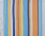 Bath &amp; Body Works Beach or Bath Towel Vintage Striped Blue White Yellow ... - £17.46 GBP