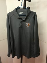 Nike Golf  Gray 1/4 Button Dri-Fit Long Sleeve Pullover Embroidery Bowling Green - £15.05 GBP