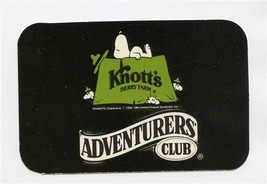 Knott&#39;s Berry Farm Adventurers Club Card Buena Park California 1989 - £7.97 GBP