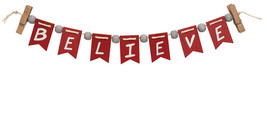 CWI Christmas Decor - Believe Tier Tray Mini Small Banner Garland Clip - £26.74 GBP