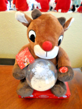 New Christmas Rudolph the Red Nose Reindeer Light Up Musical Plush Messa... - £27.93 GBP