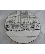 Epoch Le Restaurant 12&quot; Hand Painted Plate / Platter French Restaurant E120 - $26.61