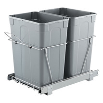 VEVOR Pullout Trash Can, 35 QT x2 Double Under Sink Garbage Bin, Under M... - $66.90
