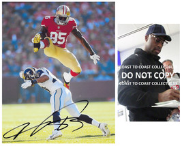 Vernon Davis signed San Francisco 49ers football 8x10 photo Proof COA autograph - £78.68 GBP