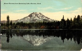 Mt Tacoma from Spanaway Lake Tacoma Washington Vintage Postcard (C9) - £6.63 GBP