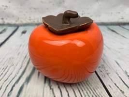 Ceramic Tea Caddy Color Glaze Caddy Pepper Pumpkin Persimmon Storage Container - £22.35 GBP