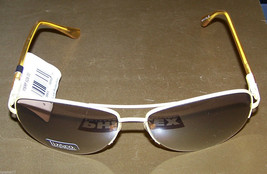 Liz &amp; Co. Clairborne Sunglasses - Yellow Metal Frames W/BROWN Lenses 100%UV Nwt - £15.68 GBP