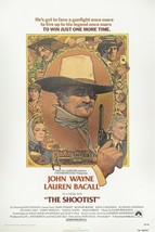 1976 The Shootist Movie Poster 11X17 John Wayne JB Books Lauren Bacall  - £9.18 GBP