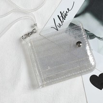 1Pc Fashion Girls Card Wallet PVC Transparent Waterproof Small Coin Purse Credit - £18.38 GBP