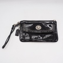 Coach Black Patent Leather Clutch Handbag - $29.69