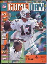 Indianapolis vs Miami NFL Football Game Program 9/23/1996-ColtsDolphins-FN - £41.32 GBP
