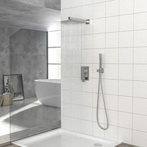 12&quot; Rain Shower Head Systems, Brushed Nickel,Wall Mounted shower - £162.81 GBP