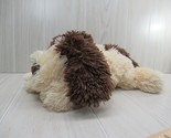 Ty CLASSIC BOONE Plush Shaggy Brown Cream Puppy Dog Stuffed Animal 2006 - $13.50