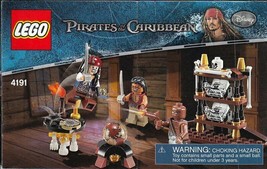 Instruction Book Only For Lego Pirates Of The Caribb EAN Captain&#39;s Cabin 4191 - £5.19 GBP