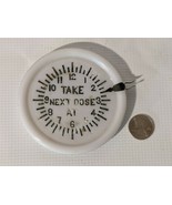 1896 Acme Dose Indicator White Milk Glass Tumbler Cover Medicine Adverti... - $74.24