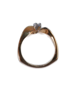 Wave Twist 8K HGE Heavy Gold Electroplate Yellow Gold Size 8  Ring With ... - $8.70 CAD