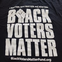 Gildan Softstyle Black Voters Matters Men's Black & White Graphic T-Shirt Sz 2XL image 5