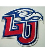 Liberty University Flames~Embroidered PATCH~3 7/8" X 3 5/8"~Iron or Sew On~NCAA - £4.05 GBP
