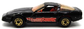 1982 Hot Wheels Black 80&#39;s Corvette Car #1457 Treasure Chest /Red Interior - $9.99