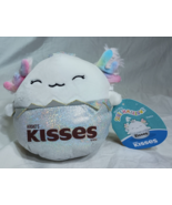 NWT 2022 Squishmallows 5&quot; Nattie the Axolotl Hershey&#39;s Kisses Branded Plush - £9.38 GBP