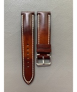 Brown VEG Genuine Cowhide Leather Watch Strap-Custom Handmade Band for M... - $732.06 MXN