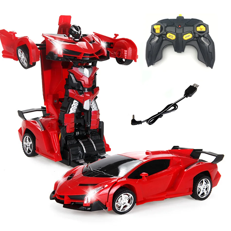 Upgraded Transformation RC Car 2 in 1 Electric Robot Toys Remote Control Vehicle - £72.46 GBP