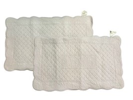 Simply Shabby Chic Pillow Sham King Lavender Quilted Cottage Cotton - $49.99