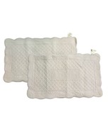 Simply Shabby Chic Pillow Sham King Lavender Quilted Cottage Cotton - £39.30 GBP