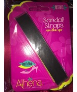 Athena Peel N Stick Sandal Straps On The Go 8 Strips Black NEW - €11,08 EUR