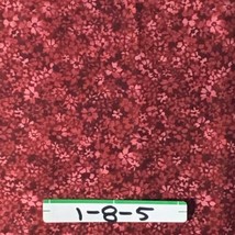 Fabrics Daisy Pattern Maroon Made In USA (1-8-5A) 1.666yds MDG USA - £8.93 GBP