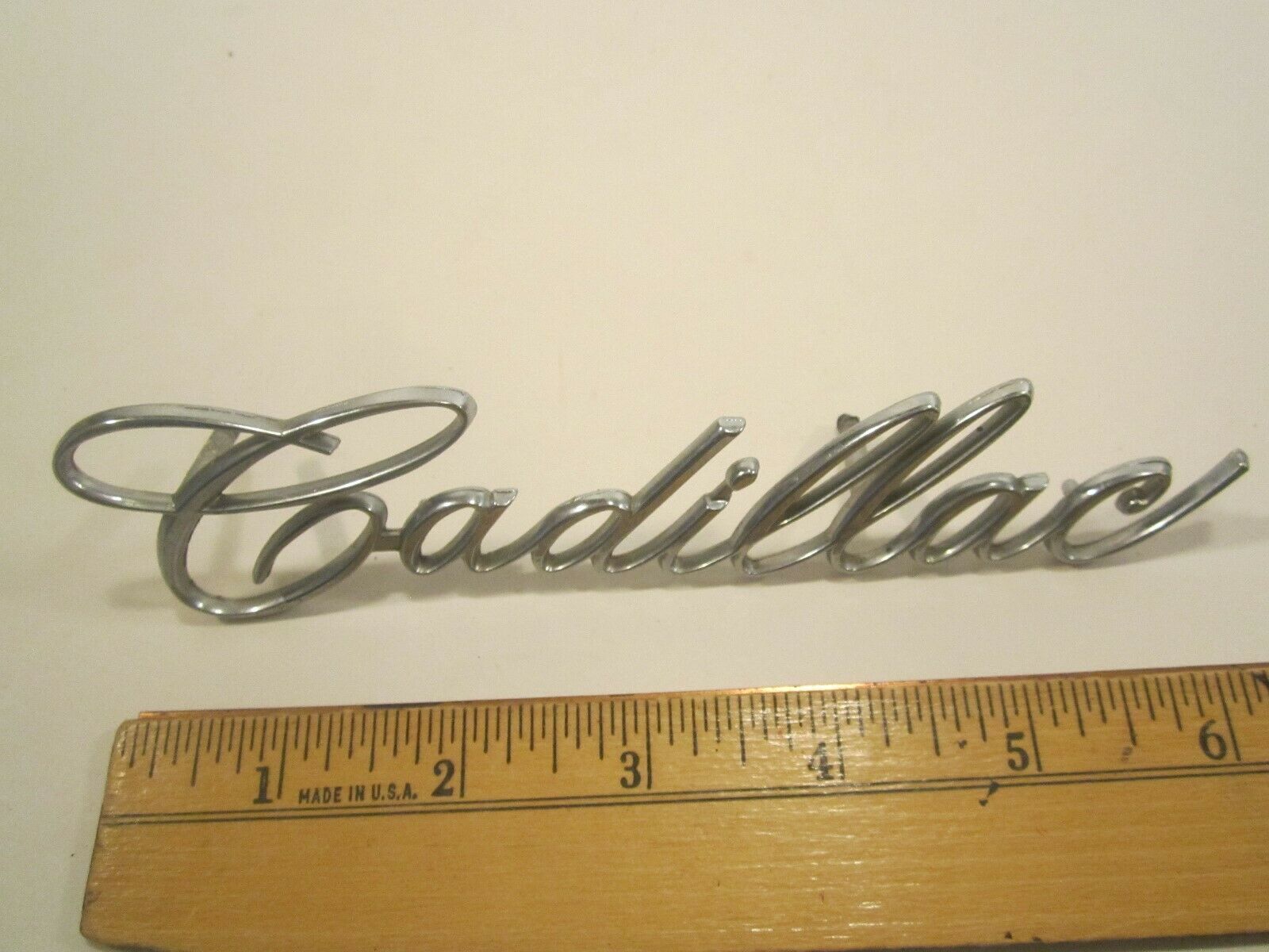 Primary image for Original Vintage METAL Car Emblem CADILLAC [Y64B1]