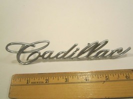 Original Vintage METAL Car Emblem CADILLAC [Y64B1] - $23.04