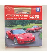 VINTAGE 2008 Corvette Car-A-Day Calendar with Diecast TOY CAR NEW 300+ P... - £3.80 GBP