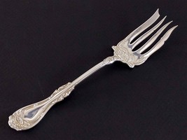 Wm Rogers HANOVER Cold Meat Serving Fork 8-3/8&quot; Silverplate Flatware 1901 - £11.87 GBP