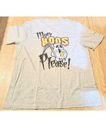 Halloween Ghost More Boos Please! T-Shirt Short Sleeve Gray Size Large M... - $181.97 MXN