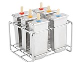 Stainless Steel Ice Popsicle Molds Kit Ice Pops Makers With TrayKitchen ... - £69.87 GBP